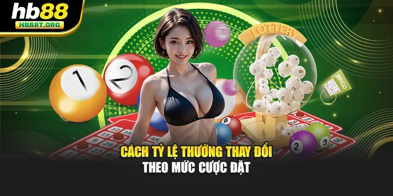 Cách tỷ lệ thưởng thay đổi theo mức cược đặt