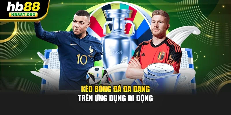 Kèo bóng đá đa dạng trên ứng dụng di động