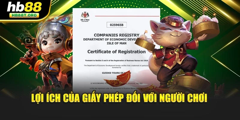 Lợi ích của giấy phép đối với người chơi